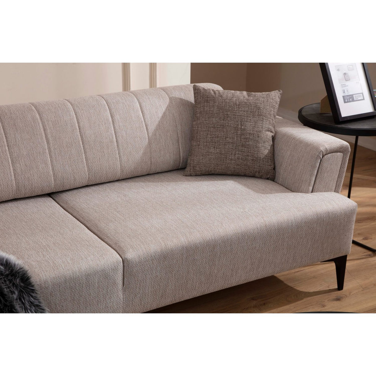 Jakarta (230 x 95 x 77 cm) 3-sits bäddsoffa Beige