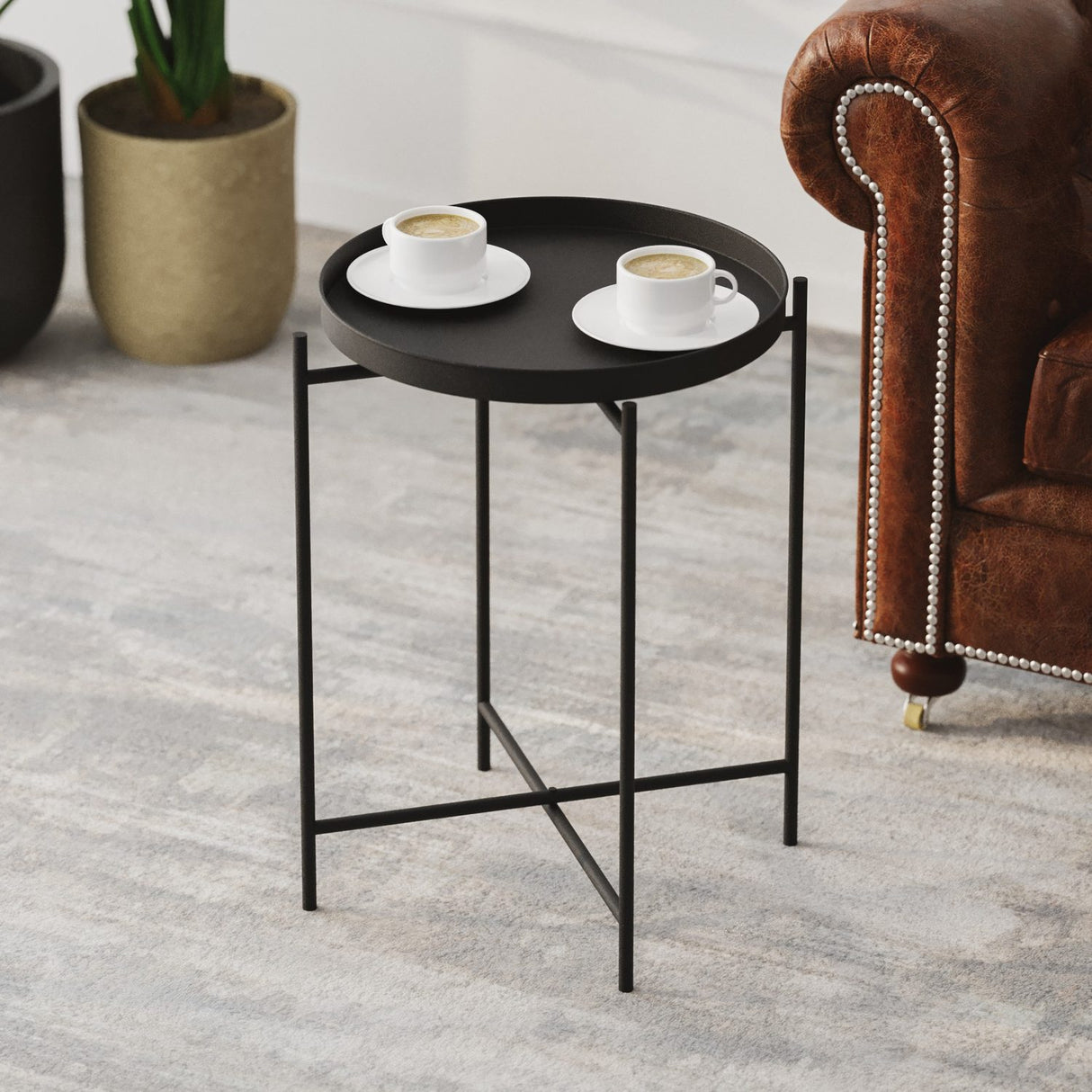 Adelaide Sidobord Svart