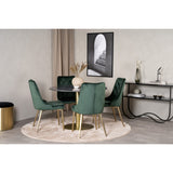 Estelle, Velvet Deluxe Rund matgrupp Guld