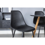 Plaza, Polar Rund matgrupp Svart, Svart,natur, ⌀100