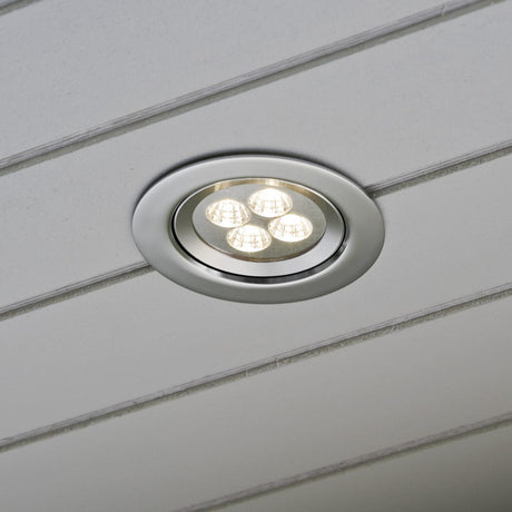 Infälld HP-LED Silver Taklampa Ute
