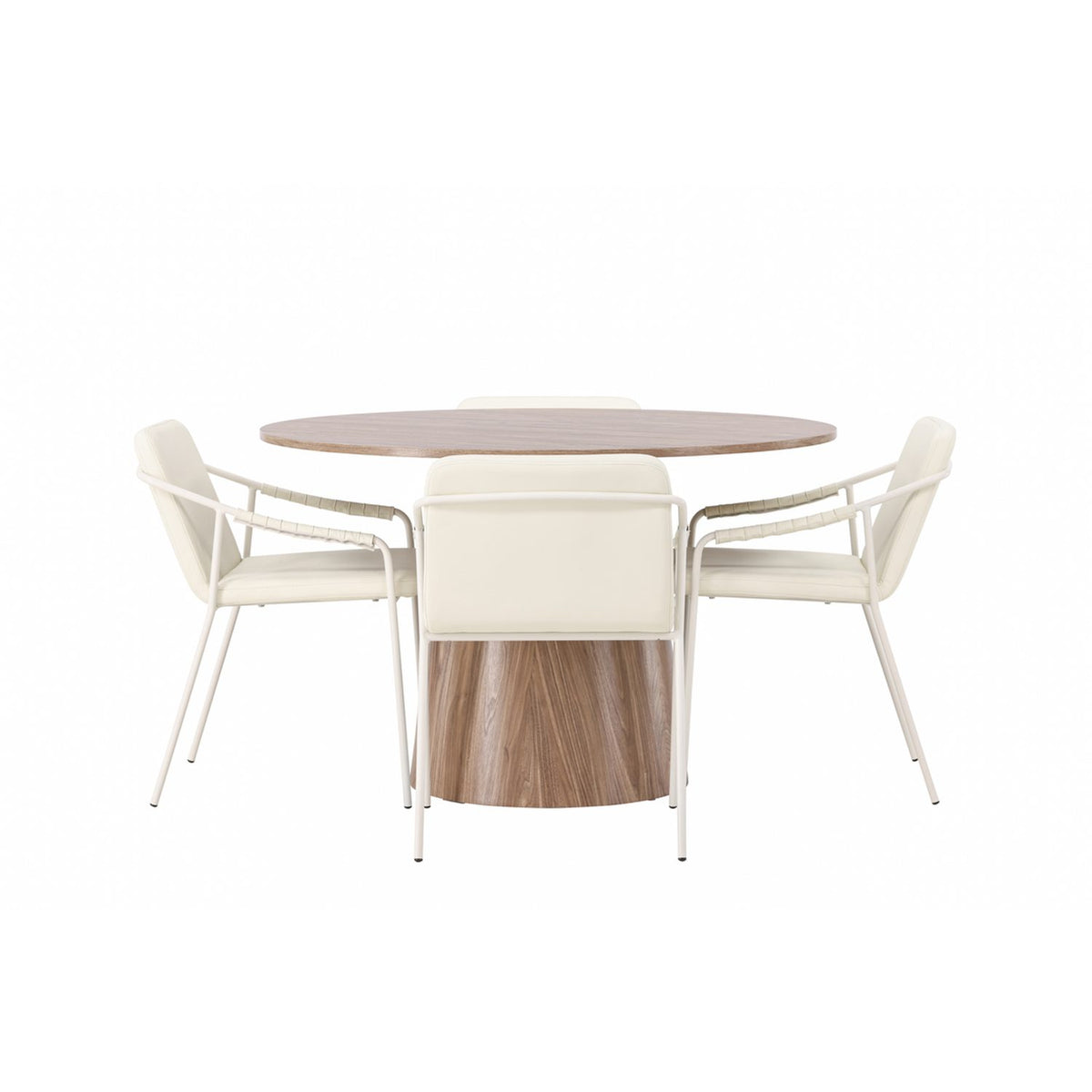 Lanzo, Tvist Rund matgrupp Beige, Natur, ⌀120