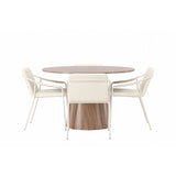 Lanzo, Tvist Rund matgrupp Beige, Natur, ⌀120