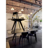 Slab Rund Bord Black, 90 cm