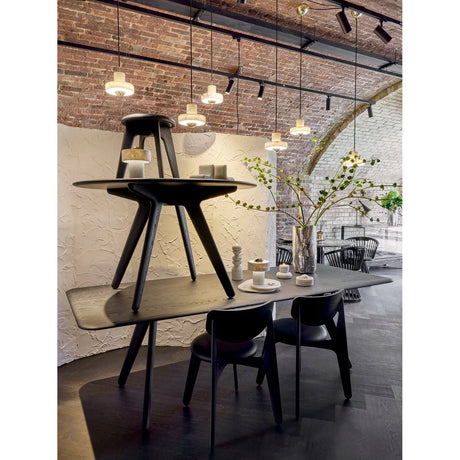 Slab Rund Bord Black, 90 cm