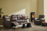 Alice Reclinersoffa 3-Sits Elektrisk Brun