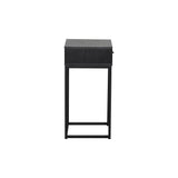 Regal Sängbord Svartlackad Ask, 60 cm