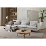 Quito Relax (185 x 95 x 92 cm) Hörnsoffa Creme
