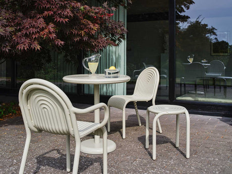 Groove Cafebord Rund 70cm Putty