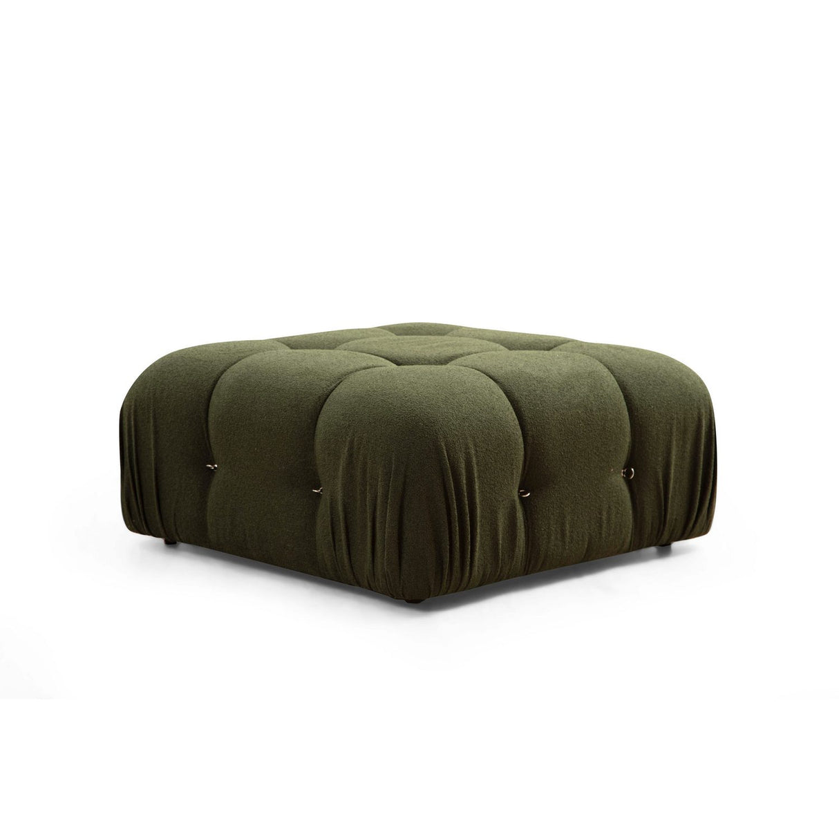 Vienna Beige L1-O1-1R-PUF (288 x 95 x 75 cm) Hörnsoffa Grön