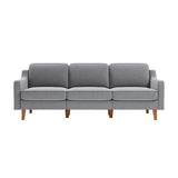 Kingston Extra (220 x 84 x 87 cm) 3-sitssoffa Dimgrå valnöt