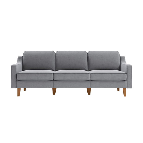Kingston Extra (220 x 84 x 87 cm) 3-sitssoffa Dimgrå valnöt