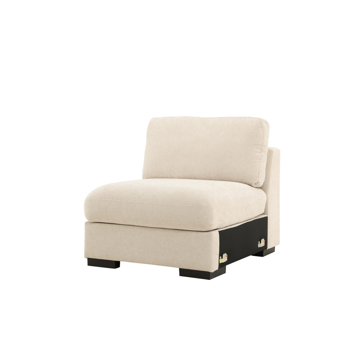 Salerno Hörnsoffa Beige, Mittdel