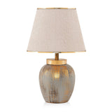 Managua (40 x 30 x 40 cm) Creme guld Bordslampa