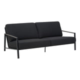 Lyra 2,5-sits Soffa 193x99 cm Svart/Teddy Black