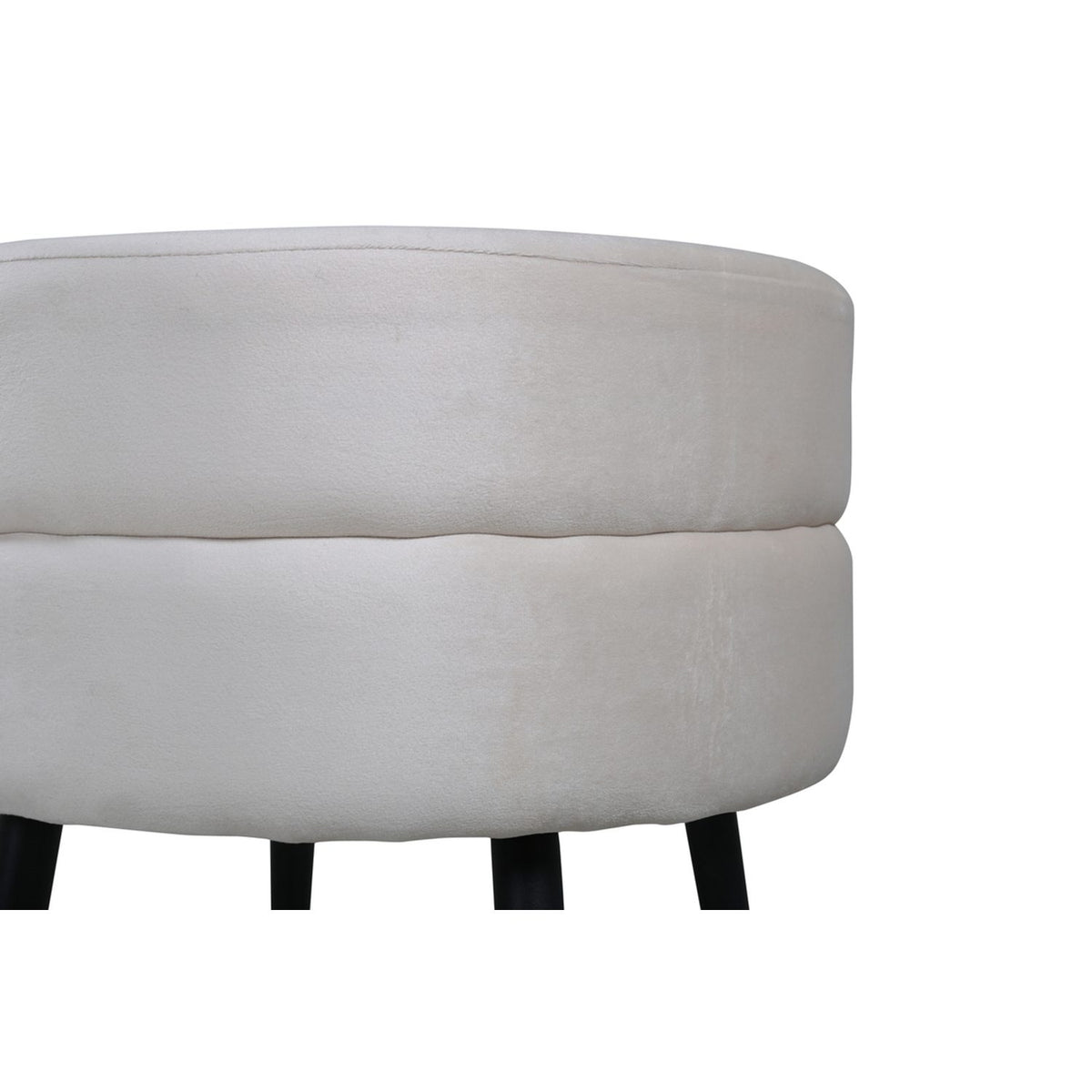 Pot Puff Ljusbeige, Polyestersammet