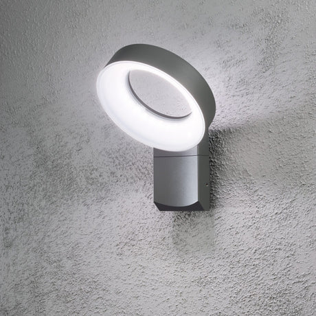 Asti HP-LED Mörkgrå Vägglampa Ute