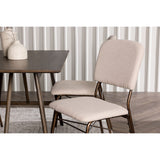 Kaseidon, Seda Rektangulär matgrupp Beige,Brun, Mörkbrun, 120 x 80