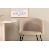 Bianca, Berit Oval matgrupp Beige, Vitputsad, 4st