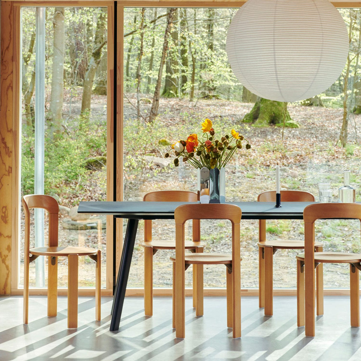 CPH 30 L200 × B90 × H74 cm Matbord Off-white – linoleum, massiv ek med vattenbaserad lack
