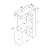 Feast Walnut / Svart Matbord