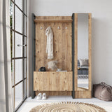 Libreville Pro (125,5 x 180 x 34 cm) atlantisk furu Hallställ