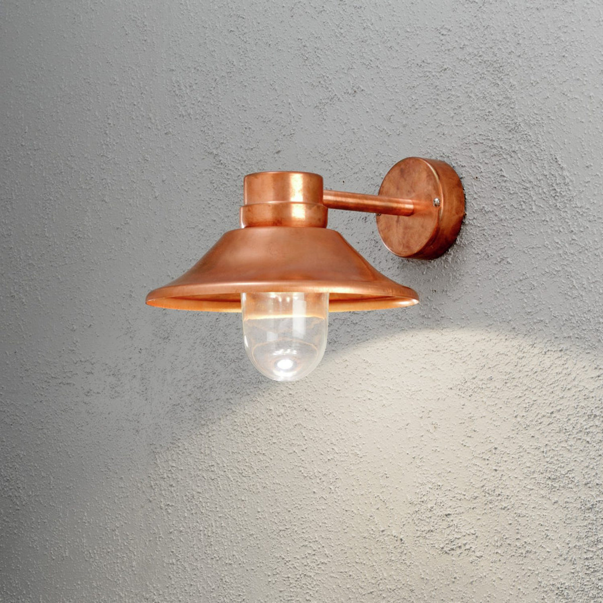 Vega HP-LED 29 cm Vägglampa Ute Koppar
