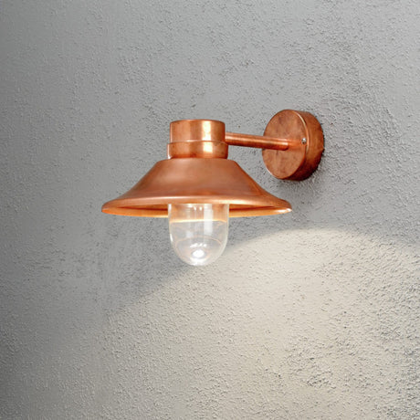 Vega HP-LED 29 cm Vägglampa Ute Koppar