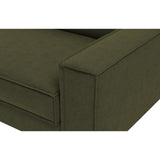 Wellington Loveseat (133 x 89 x 87 cm) 1-sitssoffa Olivgrön valnöt