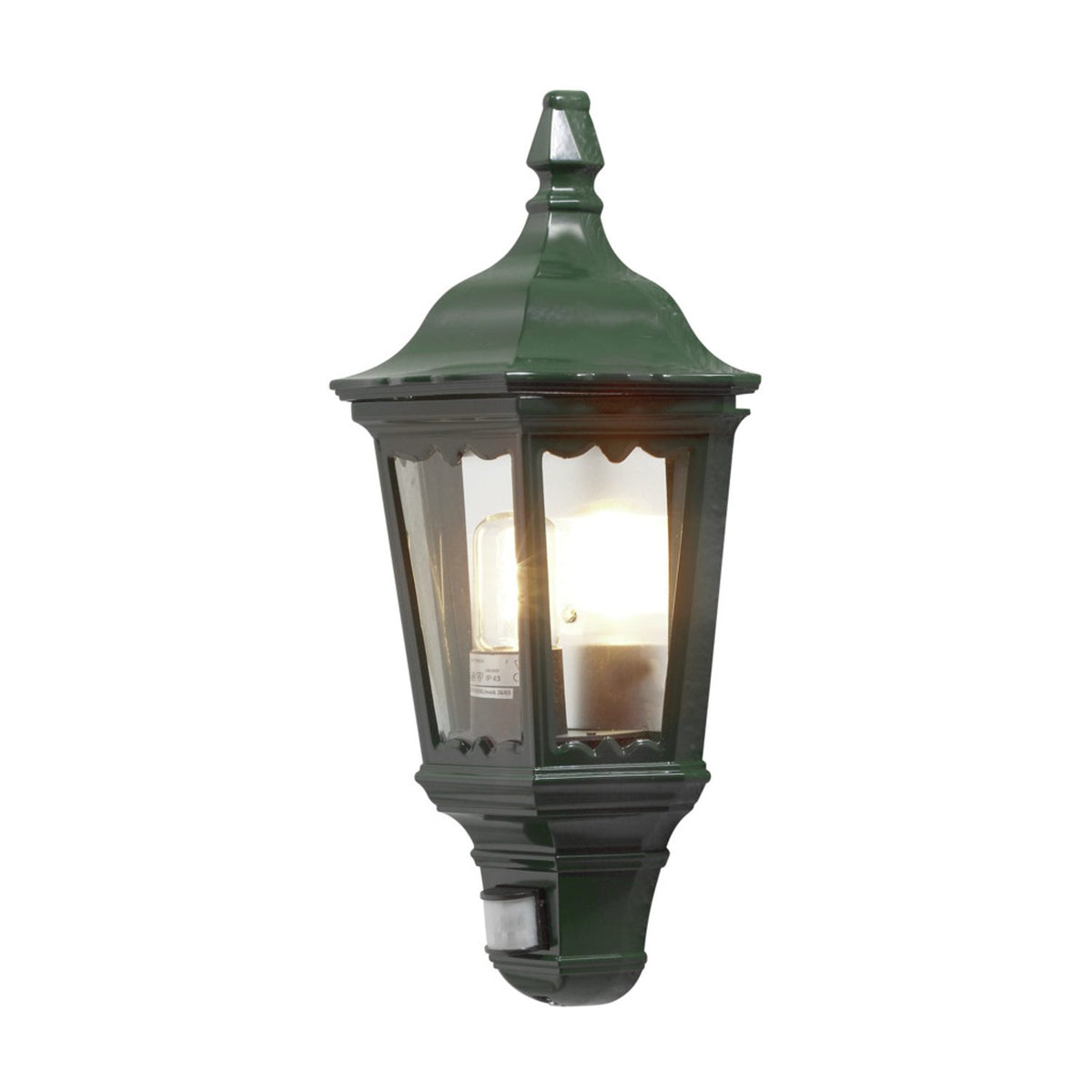 Firenze Sensor E27 Vägglampa Ute Grön