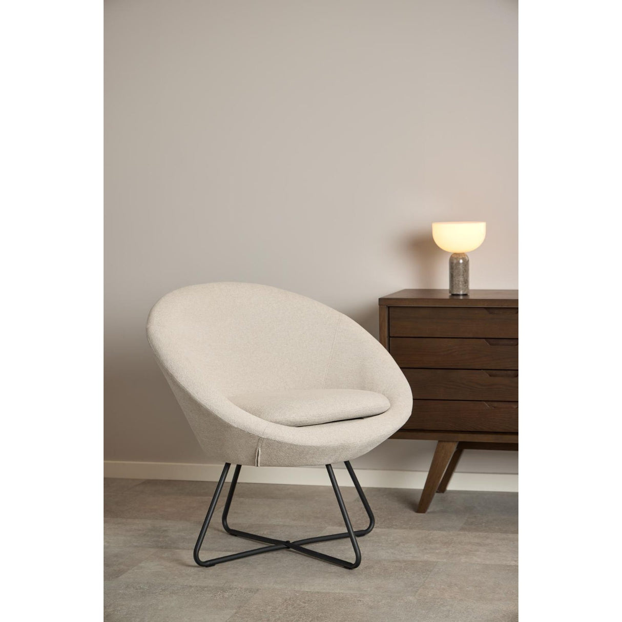 Center Loungefåtölj Apia tyg Beige