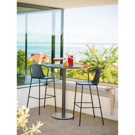 Peace Barbord 80x80 cm Antracit