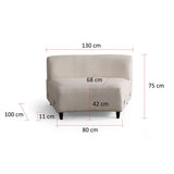 Pinto Divansoffa Cream 390 x 70 x 100 cm