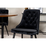 Copenhagen, Velvet Deluxe Rund matgrupp Svart, Svart,Brun, ⌀140