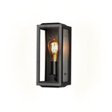 Carpi E27 Vägglampa Ute Svart/Klar, Liten (12.5 cm)