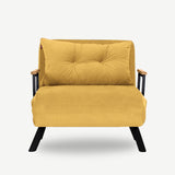 Freetown Single (26 x 120 x 60 cm) 1-sits bäddsoffa Senap