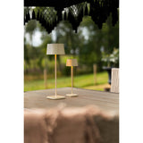 Capri mini bordslampa USB Bordslampa Ute/Inne Gräddvit