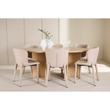 Strada, Astoria Oval matgrupp Beige, Vitpigmenterad, ⌀120