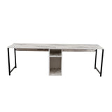 Gaborone dubbel Skrivbord Freesia marmor Svart