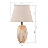 Tbilisi (40 x 30 x 40 cm) Creme Guld Bordslampa