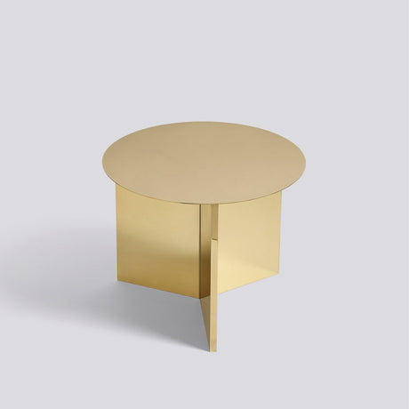 Slit runt Ø45 × H35,5 cm Sidobord Brass High gloss – mässingspläterat rostfritt stål