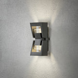 Potenza HP-LED 2x4W Vägglampa Ute Antracit