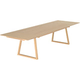 Tanum 220+50+50 cm Matbord Vitpigmenterad Ek