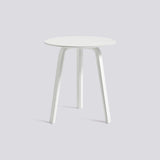 Bella Ø45 × H49 cm Soffbord White – ek med vattenbaserad lack