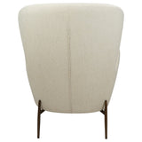 Glam Loungefåtölj Bone White, Antique Brass, 105 cm
