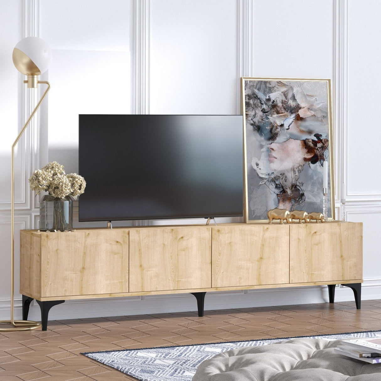 Nora (180 x 50 x 35 cm) Safirek TV-bänk