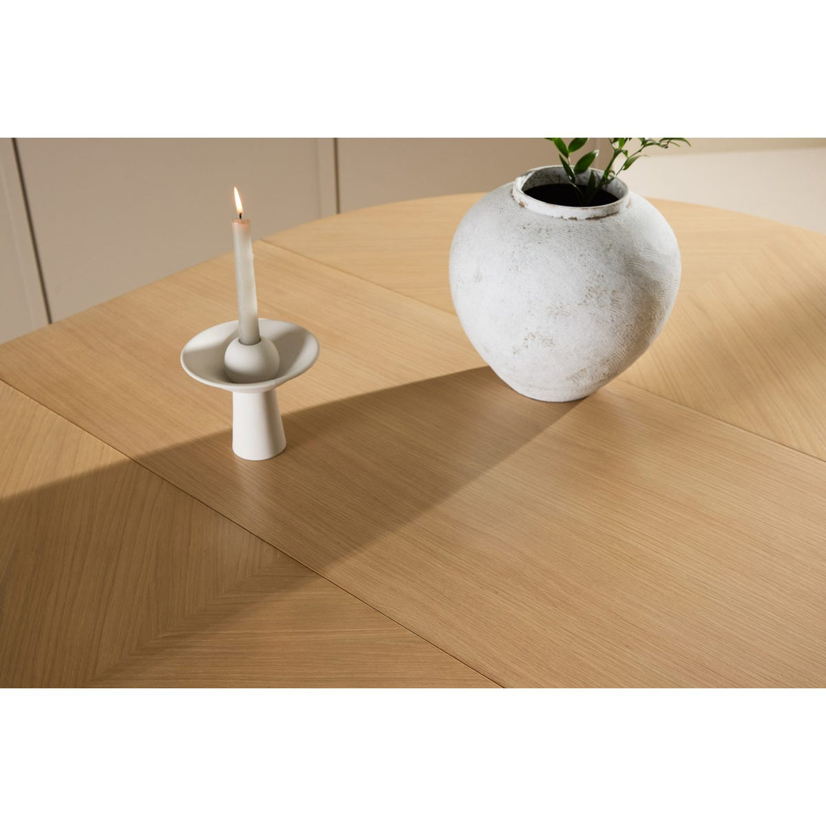 Strada Rektangulärt matbord Vitlasyr, MDF, ⌀120