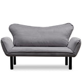 Chatto (150 x 75 x 70 cm) 2-sits bäddsoffa Grå