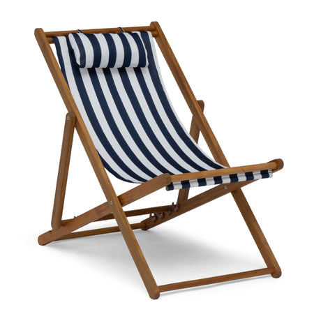 Skara Solstol Blå/vit