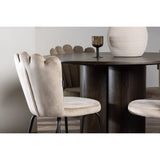 Olivia, Limhamn Rund matgrupp Beige,Svart, Mocka, ⌀110